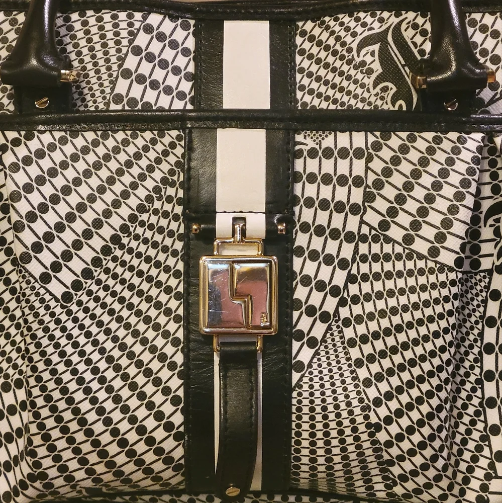 🚫SOLD🚫L.A.M.B. Gwen Stefani Samburu Hopewell Expandable Satchel Luxury - Picture 6 of 16